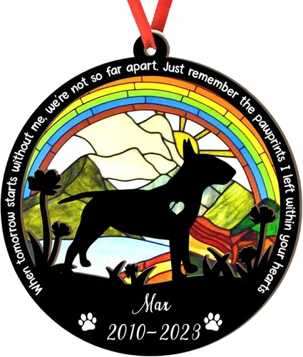 Miniatura 10 de Adorno personalizado para atrapasoles de sabueso afgano, adorno de Navidad de sabueso afgano, regalo para perro amante, sabueso afgano conmemorativo