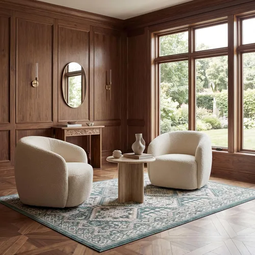 Miniatura 17 de nuLOOM Alfombra de Área Becca Tradicional con Diseño de Azulejos 2x3, Beige, Diseño Transicional Desvanecido, Resistente a las Manchas, Para