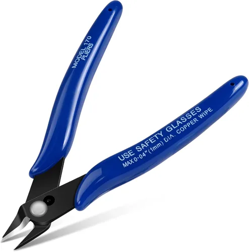 Miniatura 21 de Ainiv Juego de pinzas de precisión, 11 piezas de pinzas ESD antiestáticas con 1 cortador de alambre micro para modelado, reparación electrónica, 12