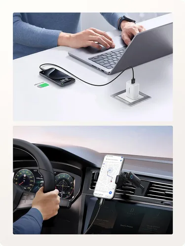 Miniatura 8 de UGREEN Paquete de 2 cables USB C de 3A de carga rápida, USB A a tipo C, cable trenzado USB C compatible con iPhone 16/16 Plus/16 Pro/15, Samsung