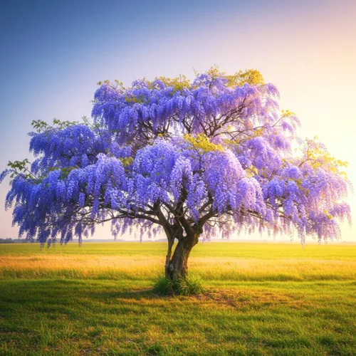 Plántulas de glicina china púrpura para plantar, plántulas de árbol vivo para crecer, Wisteria sinensis (1 plántula) - No hay barco a California
