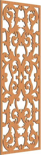 Miniatura 32 de Meadville Paneles decorativos de pared de madera con calado, 9 3/8 pulgadas de ancho x 24 3/8 pulgadas de alto x 1/4 de alto, aliso