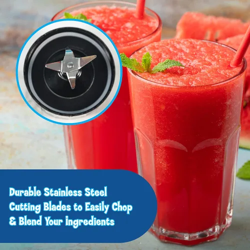 Miniatura 5 de Nostalgia Kool-Aid Slush 'N Go - Licuadora personal para batidos, granizados, batidos y mezclas de frutas, incluye dos botellas de viaje de 15
