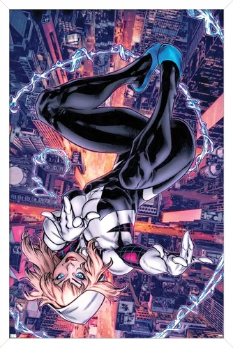 Miniatura 12 de Trends International Póster de pared de Marvel Comics Ghost Spider #1, 14.725 x 22.375 pulgadas, versión premium sin marco