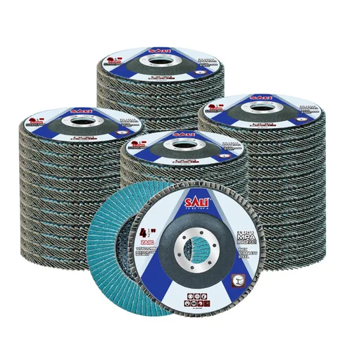 Miniatura 7 de Sali Paquete de 10 Discos de Láminas de Circonia Grano 40 de 4.5" x 7/8 Pulgadas Disco de Lijado Tipo Bisel #29 Grado Premium e Industrial Rueda