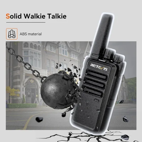 Miniatura 3 de Retevis RT68 Radio de 2 vías, Walkie Talkies de largo alcance para adultos (Paquete de 10) con cargador de 10 vías, carga más fácil y segura