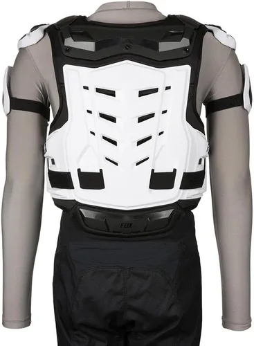 Miniatura 6 de Fox Racing Raptor Chaleco de Motocross para Bicicleta de Tierra CE Protector de Pecho, Negro/Blanco, Pequeño/Mediano