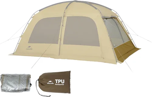 Naturehike Dune - Tienda de campaña caliente con gato para estufa, 4 estaciones, para 2 a 4 personas, para campamento al aire libre, doble capa para