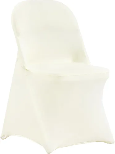 Miniatura 11 de VEVOR 12 Piezas Fundas de Silla de Frente Plano Poliéster Spandex Funda de Silla Elástica Fundas Deslizantes, Bodas, Vacaciones, Banquetes, Fiestas
