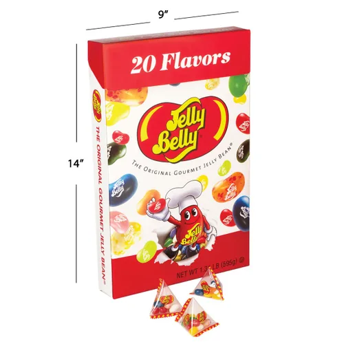 Miniatura 2 de Jelly Belly Caja jumbo de 1.31 libras de gomitas surtidas, 20 sabores surtidos, bolsas individuales pequeñas, oficiales, genuinas, directamente
