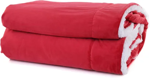 Miniatura 13 de Mintra Home Sherpa - Manta de franela suave (azul oscuro, 86 x 94 pulgadas (talla XL))