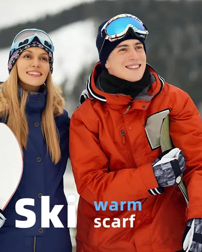 Miniatura 8 de Bufanda corta y cálida de forro polar para hombres y mujeres para invierno, clima frío, calentador suave para el cuello, bufandas para el cuello