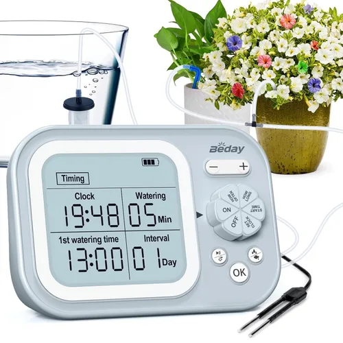 Miniatura 9 de Sistema Automático de Riego de Plantas para Interior con Autoriego para 15 Plantas en Maceta, Kit de Riego por Goteo Programable con Temporizador