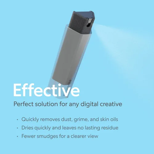 Miniatura 4 de Paperlike® Kit de limpieza todo en uno, botella de spray de microfibra recargable y solución de limpieza + 5 tabletas de recambio, seguro para iPad