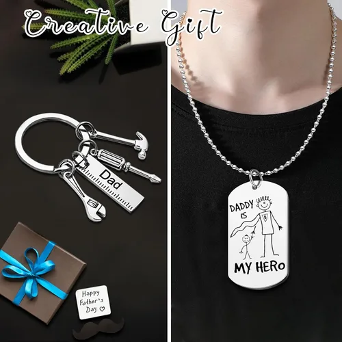 Miniatura 5 de Regalos para papá, regalos navideños personalizados para papá de hija e hijo, camisassudaderas personalizadas con fotos
