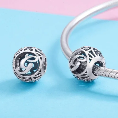 Miniatura 2 de Cuentas de plata de ley 925 con piedras cúbicas, con opciones de regalo completas de AZ, para pulseras europeas Pandora