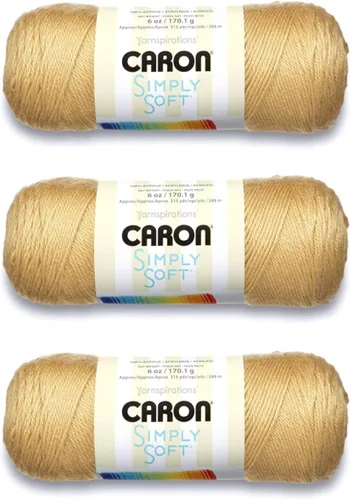 Miniatura 16 de Caron Simply Soft - Hilo verde militar, paquete de 3 unidades de 6.00 oz/6 onzas, 100% acrílico, peinado #4 (mediano), 315 yardas, tejido/ganchillo