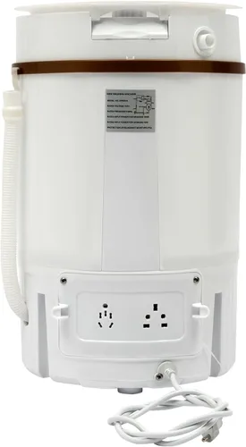 Miniatura 9 de Mini lavadora portátil, máquina de lavandería semiautomática portátil de 260 W con capacidad de 1.2 galones, mini lavadora con temporizador