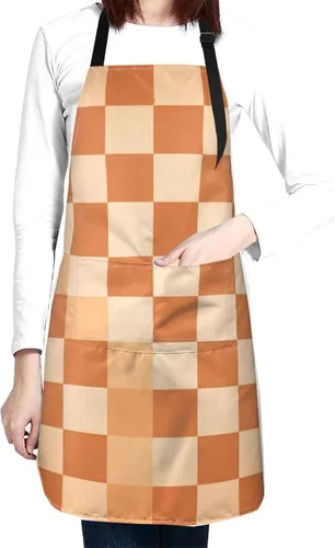 Miniatura 18 de Perinsto Waterproof Apron With 2 Pockets Kitchen Chef Aprons Bibs For Cooking Baking Painting Gardening Grooming