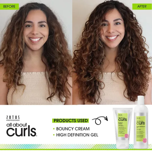 Miniatura 8 de ALL ABOUT CURLS High Definition Gel For Curly Hair Styling Alcohol-Free Moisturize, Define & Enhance Texture Reduce Frizz & Boost Shine