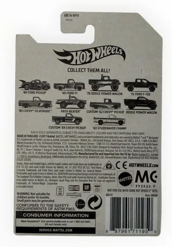 Miniatura 2 de Hot Wheels Dodge Power Wagon, [Azul oscuro] 8/10