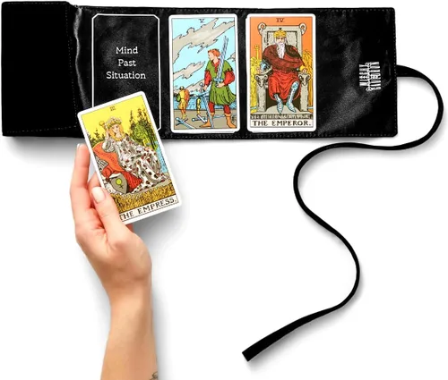 Miniatura 11 de Bolsa de tarot Witchy Cauldron – Bolso de tela para tarot 3 en 1, portacartas y funda – Se adapta a mazos estándar – Regalo espiritual para lectores
