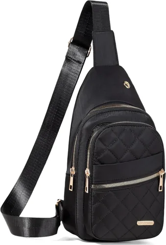 Banelu Mochila Pequeño Bolso Bandolera para Mujeres de Moda, Bolso Pequeño de Cadera de Cruz Mochila de Senderismo de Viaje