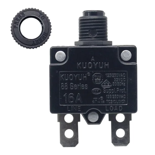Miniatura 13 de KUOYUH Serie 88 125/250VAC 32VDC 50/60Hz Disyuntor de Sobrecarga Térmica 3-30A (5A)