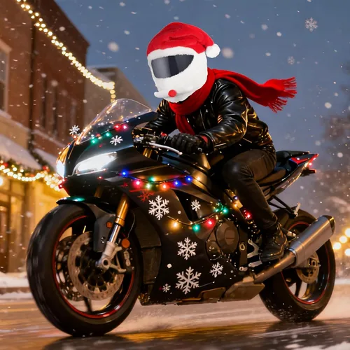 Miniatura 3 de Cubierta de casco de motocicleta de Navidad, sombrero de Santa para cubierta de casco, paseos divertidos, festivales, Navidad, invierno, cubierta