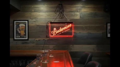 Letrero de neón rojo para decoración de pared, cerveza, bar, club, letreros LED para oficina, hotel, pub, cafetería, fiesta de cumpleaños, cueva,