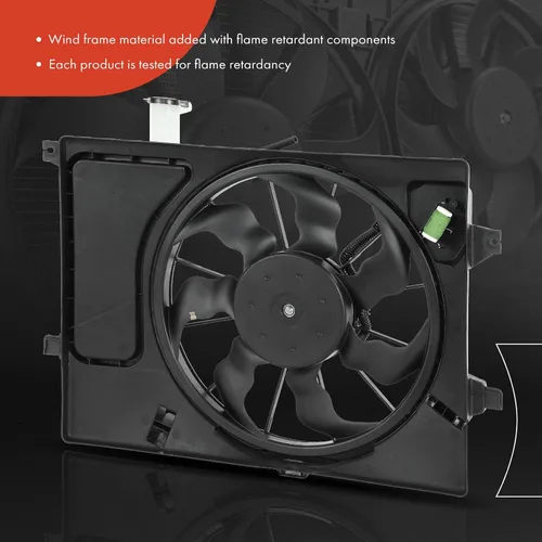 Miniatura 3 de A-Premium Conjunto de ventilador de refrigeración del radiador del motor compatible con modelos seleccionados Hyundai y Kia - Elantra 2011-2013