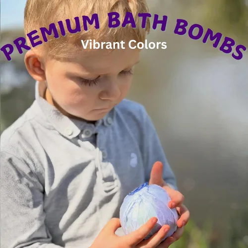 Miniatura 8 de EvolutionUSA Bombas de baño épicas negras de superhéroes para niños, 6 bombas de baño de superhéroes con juguete en el interior, bombas de baño