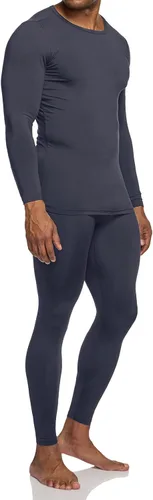 Miniatura 8 de TSLA Conjunto de ropa interior térmica para hombre, pantalones largos con forro polar suave, capa base cálida de invierno, parte superior e inferior