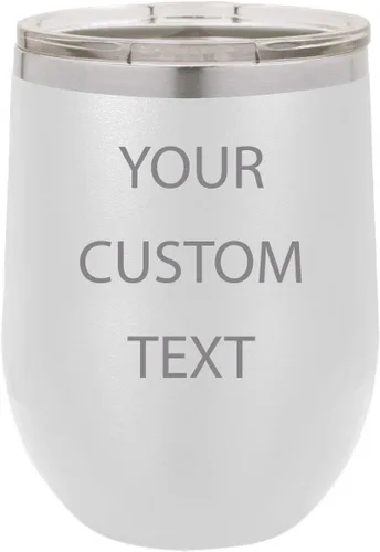 Miniatura 10 de Vaso de vino aislado de acero inoxidable personalizado personalizado de 12 oz (verde azulado)