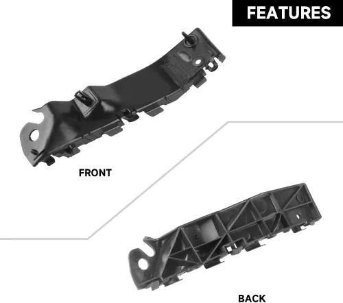 Miniatura 4 de 1 par de soporte de parachoques delantero izquierdo y derecho compatible con Ford Explorer 2011-2015 para Ford Police Interceptor Utility 2013-2015