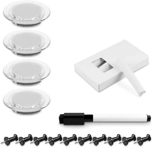 Miniatura 3 de Navaris Pizarra combinada de corcho/pizarra blanca/pizarra – 24 x 36 pulgadas Combo de boletines magnéticos de borrado en seco, pizarra de tiza