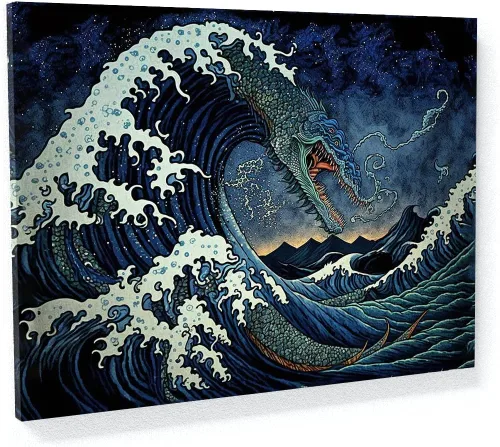 Miniatura 52 de Sense Canvas Pop Art The Starry Night 20 - Lienzo decorativo para decoración del hogar, póster grande de 40 x 30 pulgadas, 0.75 pulgadas