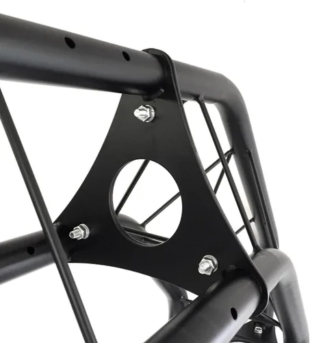 Miniatura 4 de Kit de arco negro Truss de 8.3 pies de altura, sistema de iluminación portátil para DJ, arco de metal. Capacidad de hasta 660 libras. Configuración