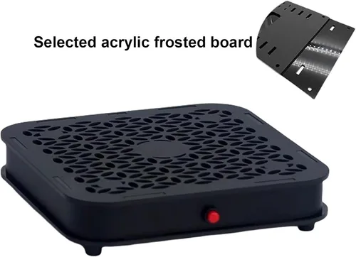 Miniatura 5 de Mini soporte MAC, diseño de mini ventilador de refrigeración, chasis de modificación de viento súper fuerte, equipado con un ventilador silencioso