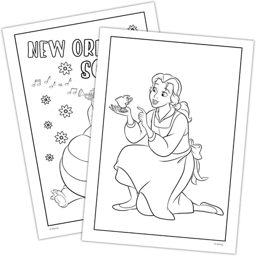 Miniatura 3 de Disney Caja de pintura Princess para colorear y libro de actividades con 16 pinturas, Bendon 42350, 7.75 x 10.75 pulgadas