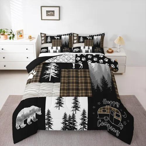 Miniatura 22 de Erosebridal Juego de ropa de cama con diseño de mariposas de dibujos animados, decoración de habitación de niñas, animales salvajes, mariposas rosas