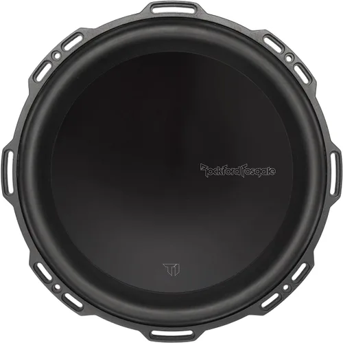 Miniatura 2 de Rockford Fosgate T1D412 Power Series T1 Subwoofer dual de 4 ohmios de 12 pulgadas y una rejilla de malla estampada T1SG-12