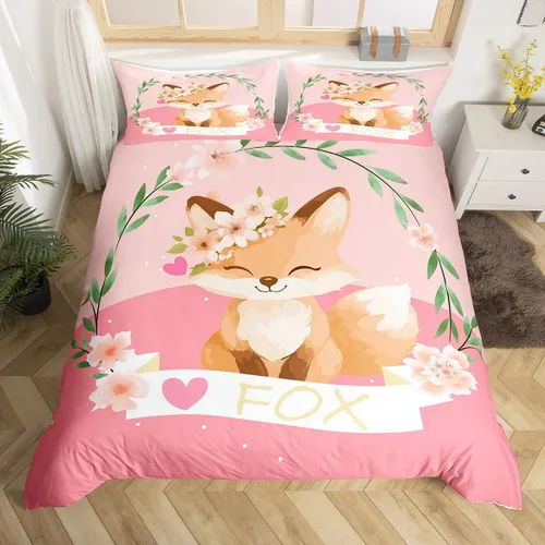 Miniatura 7 de Juego de ropa de cama con diseño de dibujos animados para niñas, niños, mascotas, gatos, funda de edredón con luz de neón, funda de edredón colorida
