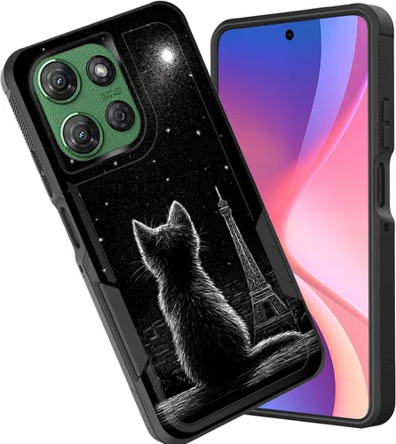 Miniatura 35 de Funda protectora para Motorola Moto G Stylus 5G 2025/Moto G Stylus 5G 2026, funda protectora híbrida de doble capa resistente a prueba de golpes