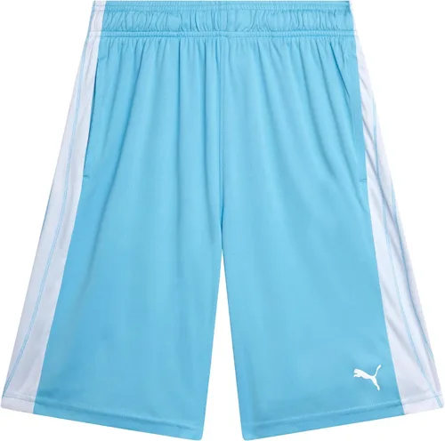 Miniatura 13 de PUMA Pantalones cortos deportivos para niños, de secado rápido, transpirables, entrelazados, con bolsillos (tallas 4-20)