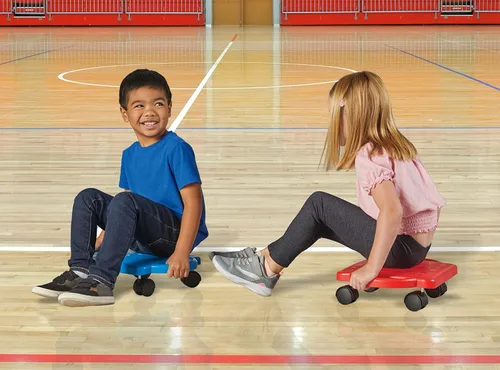 Miniatura 8 de hand2mind Red Indoor Scooter Board with Handles, Sit Down Floor Scooter