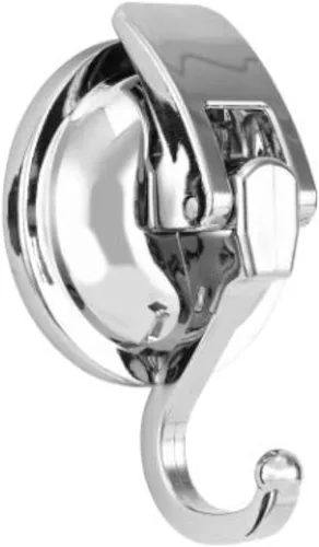 Miniatura 19 de Colgador de corona, chapado en negro, pulido con súper succión para ventanas de vidrio, cocina, baño y baño, paquete de 6, plástico ABS