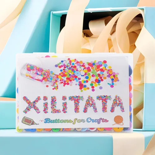 Miniatura 8 de 1000 botones para manualidades, botones coloridos para ropa, varios tamaños, resina redonda, botón decorativo a granel para manualidades de costura