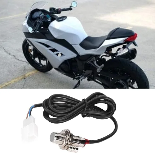 Miniatura 3 de Aramox Cable del velocímetro de la motocicleta de Digitaces, sensor del odómetro del tacómetro con 3 imanes
