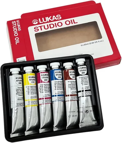 Miniatura 4 de Lukas Studio Artist - Pintura al óleo de alto pigmento hecha con aglutinante natural para artistas, pintura y mucho más. Colores surtidos - 0.7 fl oz